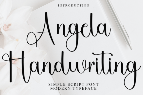 Angela Handwriting: A Modern Script for Campaign Design