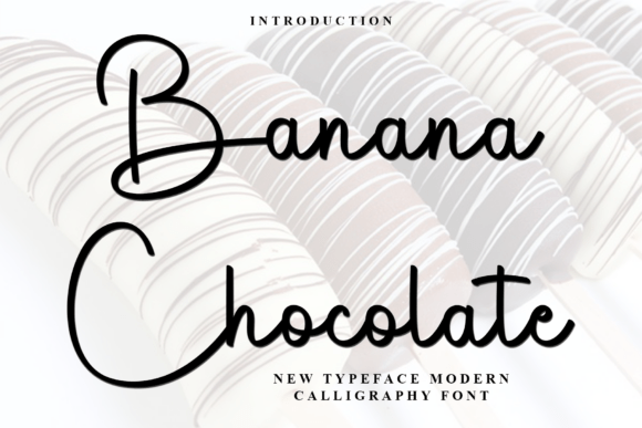 Banana Chocolate: A Festive Script Font for Editorial Design