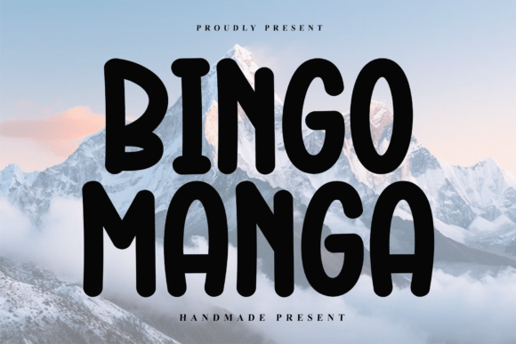Bingo Manga: A Handwritten Typeface for Warm Editorial Design
