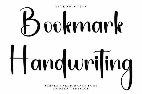 Bookmark Handwriting: The Modern Typeface for Polished Brand Identity