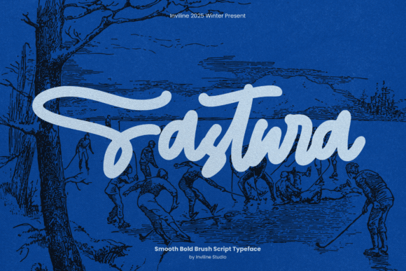 Fastura Typeface: Boosting Campaign Visuals with Bold Brush Script