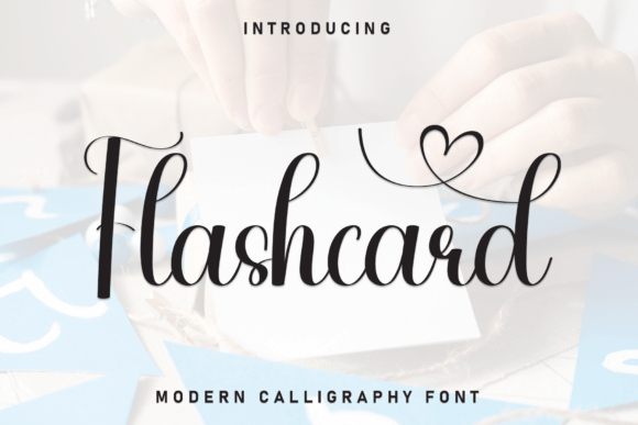 Flashcard: A Refined Script Typeface for Editorial Design