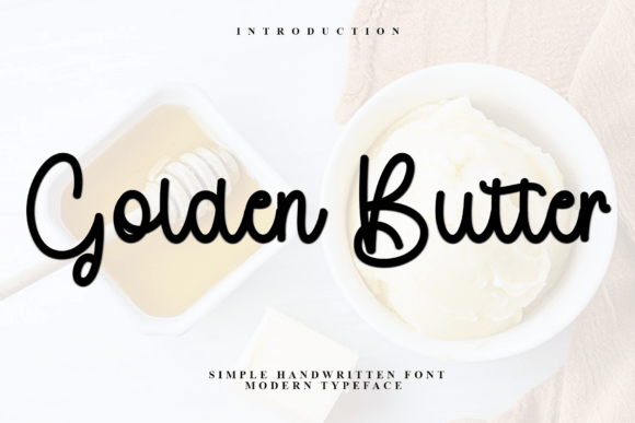 Golden Butter Typeface: Elevating Brand Identity for Small Businesses