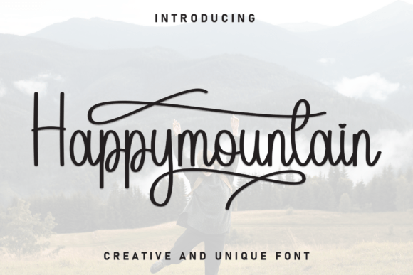 Happymountain: A Stylish Script Font for Elegant Crafts