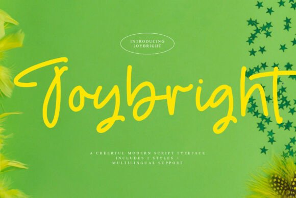 Joybright: A Striking Script Typeface for Modern Brand Identity