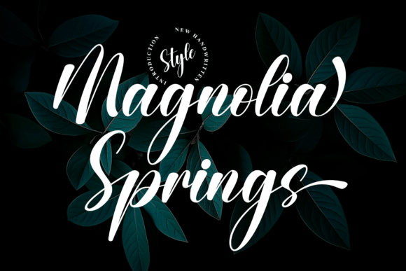 Magnolia Springs: A Modern Script Typeface for Editorial Design