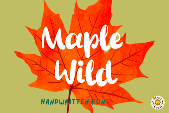 Maple Wild Typeface: A Handwritten Font for Crafters and Sellers