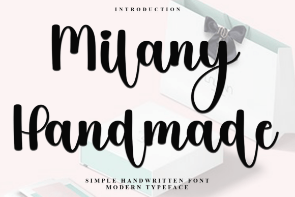 Milany Handmade: A Festive Typeface for Warm Brand Identity