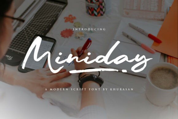 Miniday Typeface Review: A Modern Handwritten Script for Brand Identity