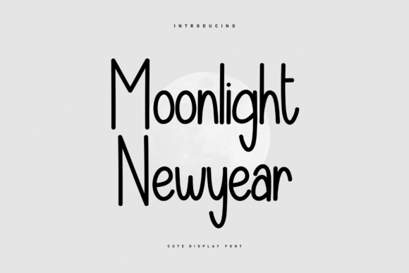 Moonlight Newyear: A Handwritten Typeface for Editorial Design