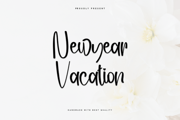 Newyear Vacation Typeface: Elevating Editorial Design with Handwritten Charm