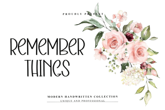Remember Things: A Handwritten Typeface for Authentic Branding
