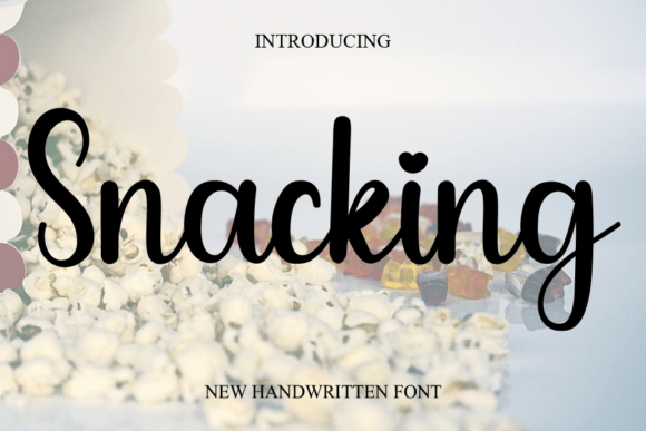 Snacking: A Handwritten Typeface for Authentic Web Design