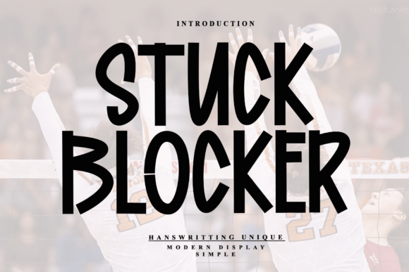 Stuck Blocker: The Edgy Typeface That Powers Bold Campaigns