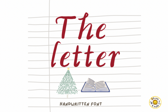 The Letter: A Handwritten Holiday Font for Festive Craft Projects