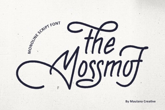 The Mossmof: A Handcrafted Script Font for Crafters and Sellers