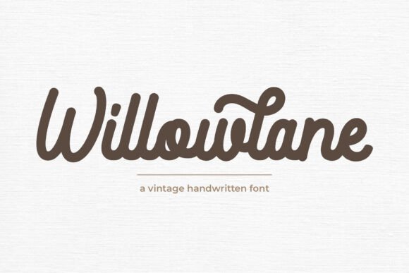 Willowlane Typeface: Elevating Editorial Design with Handwritten Warmth