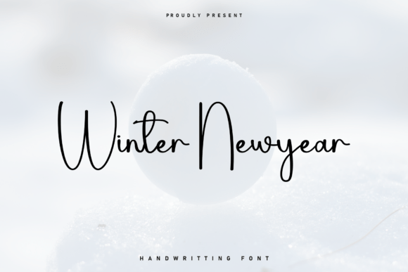 Winter Newyear: The Perfect Handwritten Typeface for Seasonal Craft Designs