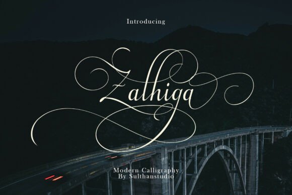 Zalhiga: A Modern Script Font for Editorial Design